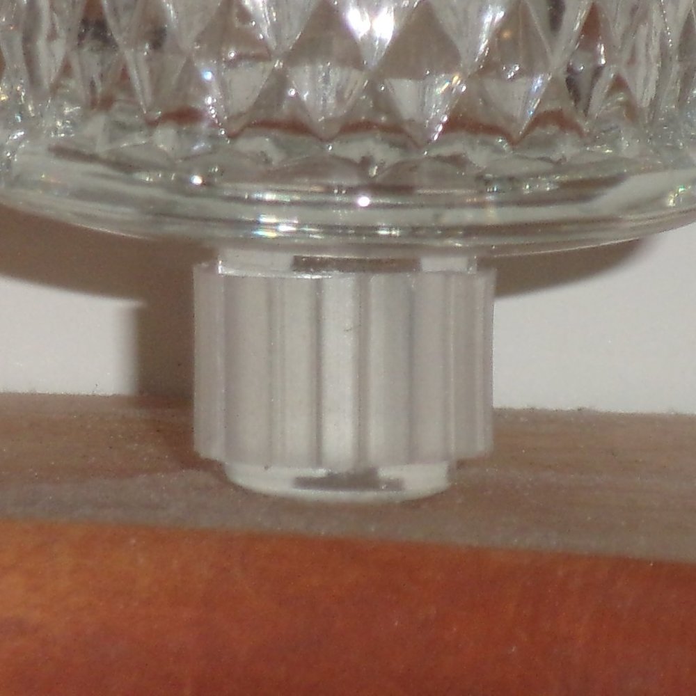 Vintage Clear Crystal Ribbed Glass Votive Tea Candle Holder Insert - Picture 4 of 8